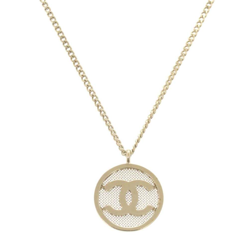 CHANEL Authentic Gold Logo Necklace - Picture 3 of 4